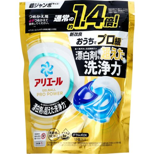 アリエールジェルボールプロ パワー つめかえ超ジャンボサイズ 容量13コ P&G