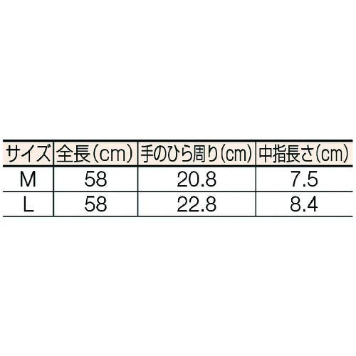 シンガー天然ゴム厚手手袋スーパーロングM 容量2枚 宇都宮製作 掃除用品