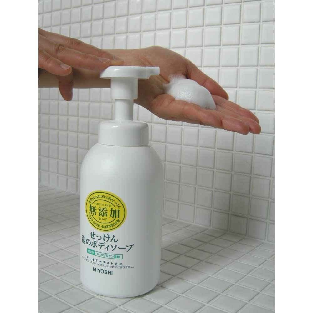 無添加泡のボディソープNポンプ 容量500ML ミヨシ石鹸 ボディソープ