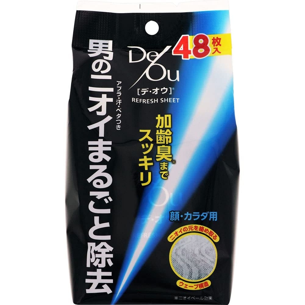 デ・オウ リフレッシュシート 42枚入り 容量48P ロート製薬 ボディソープ