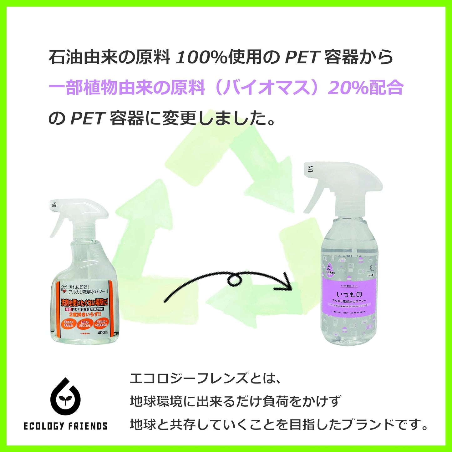 NSA-1アルカリ電解水スプレー本体 容量300ML 服部製紙 住居洗剤・重曹