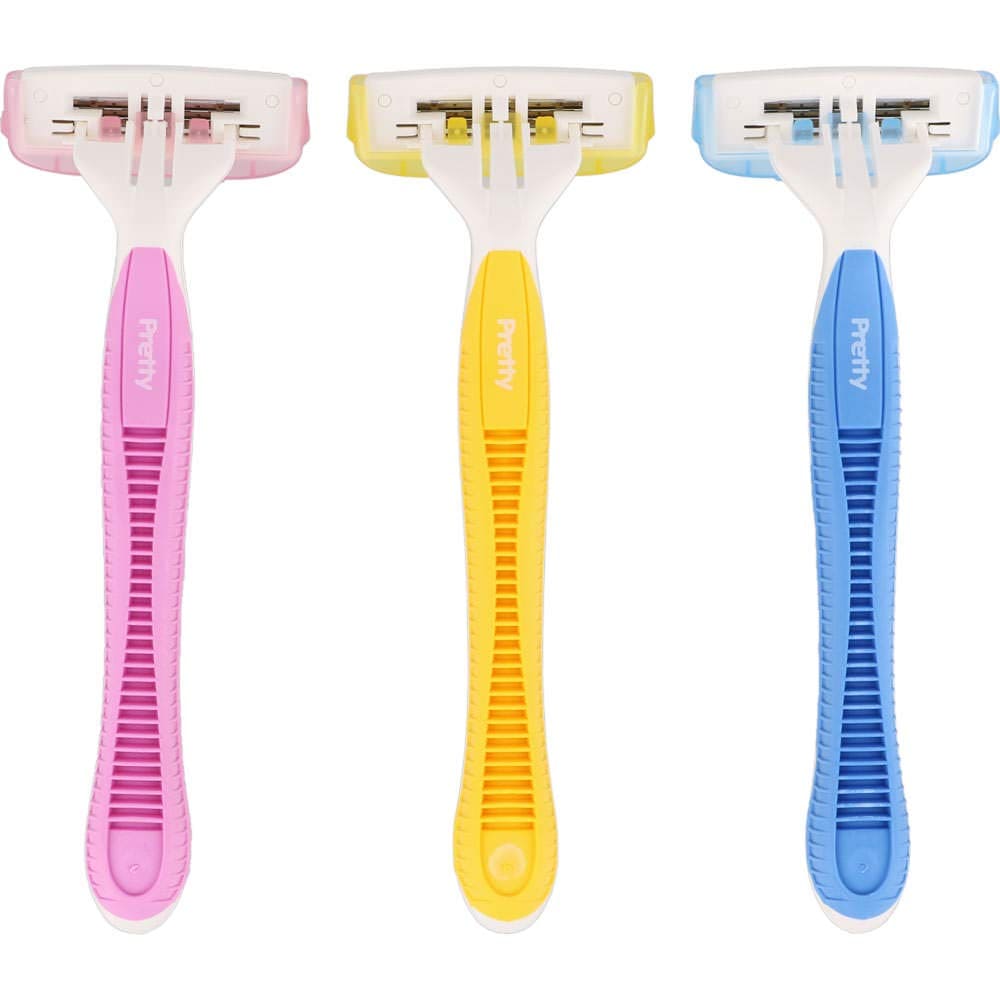 GA0007 Pretty プリティーボディT3枚刃 3本入 容量3コ 貝印 女性用カミソリ