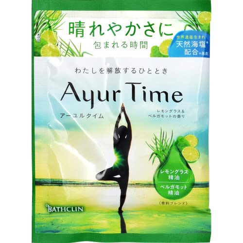 【まとめ買い】アーユルタイム レモングラス&ベルガモットの香り 40G 容量40G×6点セット バスクリン 入浴剤