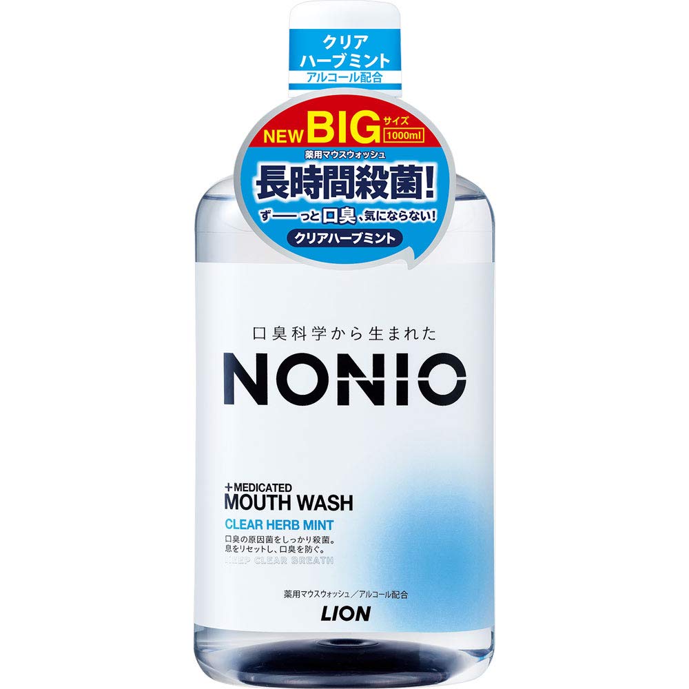 【まとめ買い】ノニオマウスウオッシュクリアハーブミント1000ML 容量1000ML×6点セット ライオン マウスウォッシュ