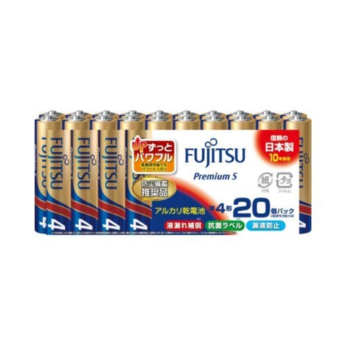 【まとめ買い】アルカリ乾電池プレミアムS単4-20個 LR03PS20S 容量226G×20点セット FDK 乾電池