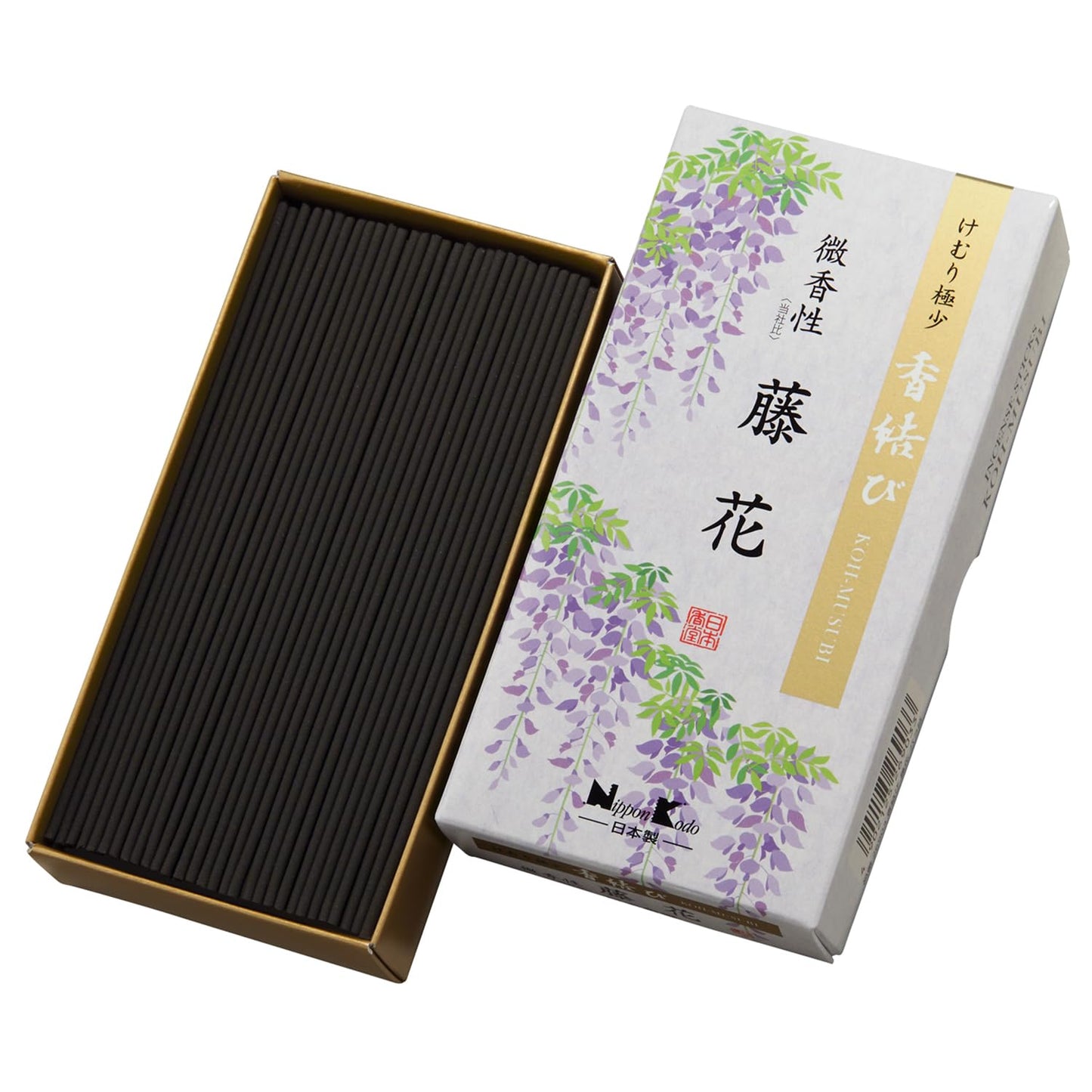 【まとめ買い】香結び 微香性藤花 バラ詰 容量110G×5点セット日本香堂 お線香