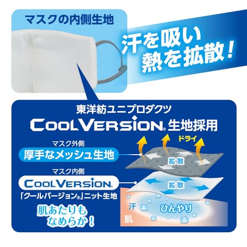 【まとめ買い】アイスノン 冷涼感マスク グレー 2枚入 容量2マイ×20点セット白元アース マスク