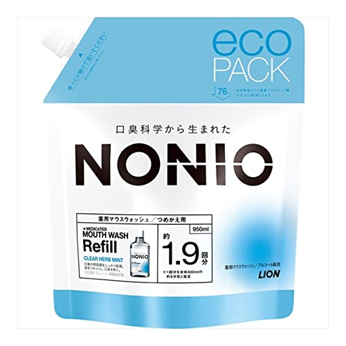 【まとめ買い】NONIOマウスウォッシュ クリアハーブミント つめかえ用 950ml 容量950ML×6点セットマウスウォッシュ