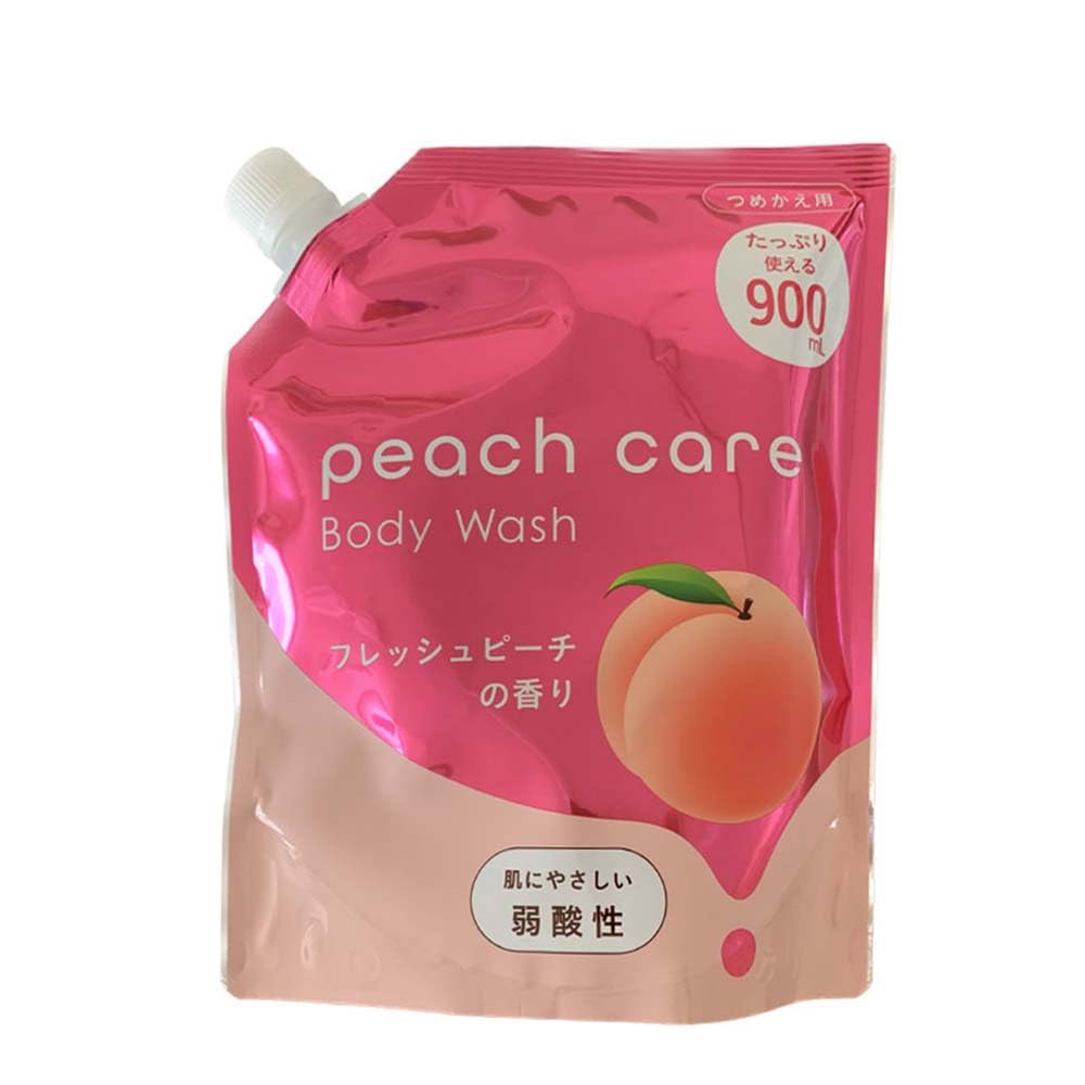 【まとめ買い】ピーチケアボディウォッシュ詰替用 容量900ML×12点セット ロケット石鹸 ボディソープ