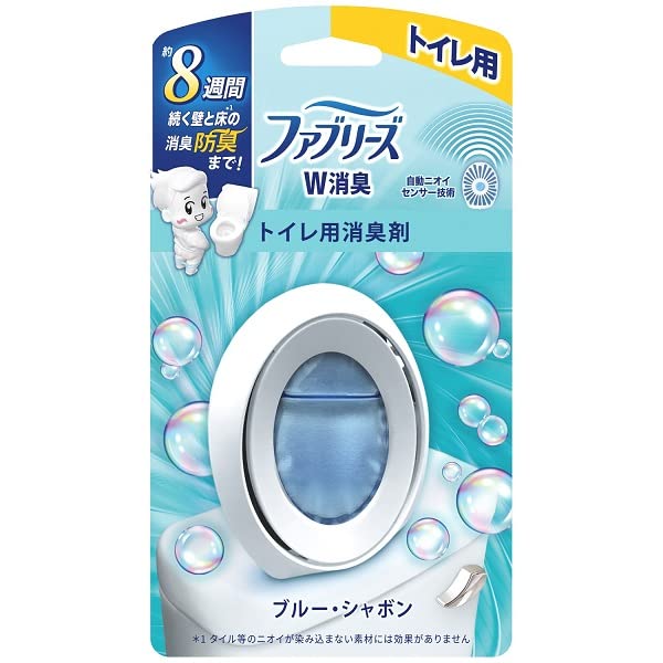 【まとめ買い】ファブリーズW消臭 トイレ用消臭剤 ブルー・シャボン 容量6ML×24点セット P&G 芳香剤・トイレ用