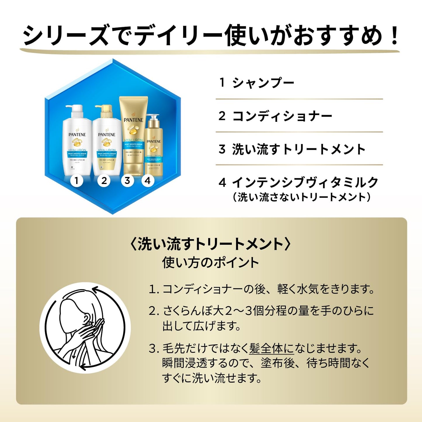 【まとめ買い】パンテーン モイストスムースケア トリートメント コンディショナー 容量860G×6点セット P&G
