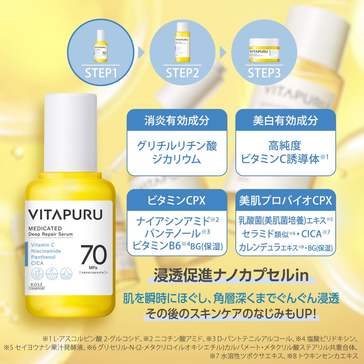 【まとめ買い】ビタプル ディープリペア セラム 容量40ML×6点セット コーセーコスメポート 化粧品