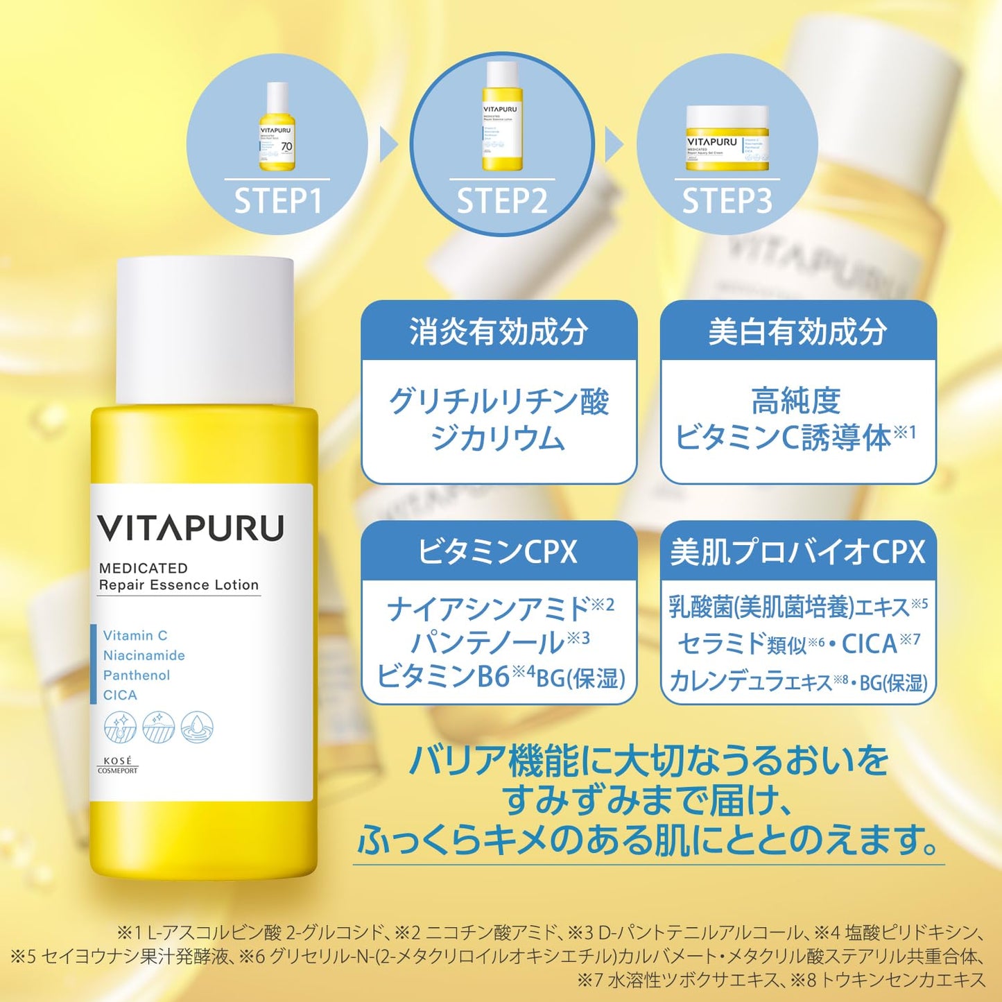 【まとめ買い】ビタプル リペア エッセンスローション 容量200ML×6点セット コーセーコスメポート 化粧水・ローション