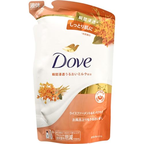 【まとめ買い】ダヴ ボディウォッシュ ライスファーメント&キンモクセイ つめかえ用 330g 容量330G×18点セットボディソープ