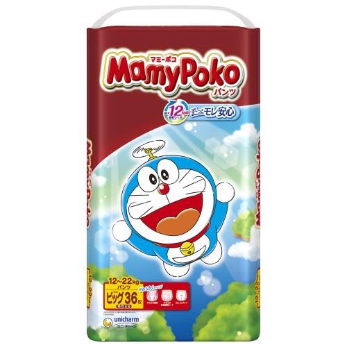【まとめ買い】マミーポコパンツB36枚ドラえもん 容量36マイ×4点セット ユニ・チャーム(ユニチャーム) オムツ