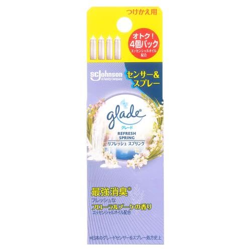 【まとめ買い】グレード 消臭センサー&スプレー リフレッシュスプリング つけかえ用4個パック