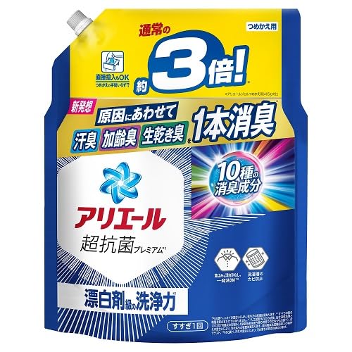 【まとめ買い】アリエールジェル つめかえ超ジャンボサイズ 容量1210G×6点セット P&G 衣料用洗剤