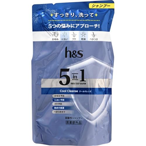 【まとめ買い】h&s 5in1 クールクレンズ シャンプー つめかえ 容量290G×14点セット P&G シャンプー