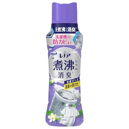 【まとめ買い】レノア煮沸レベル消臭抗菌ビーズ 洗濯槽の防カビ クリーンフレッシュの香り本体 容量420ML×6点セット P&G