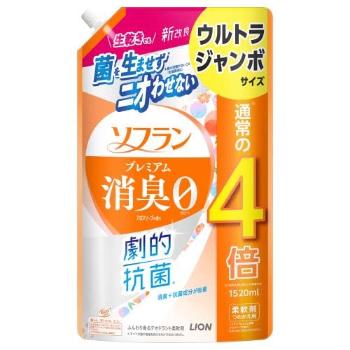 【まとめ買い】ソフラン プレミアム消臭 アロマソープの香り ウルトラジャンボ 1520ml 容量1520ML×6点セット ライオン
