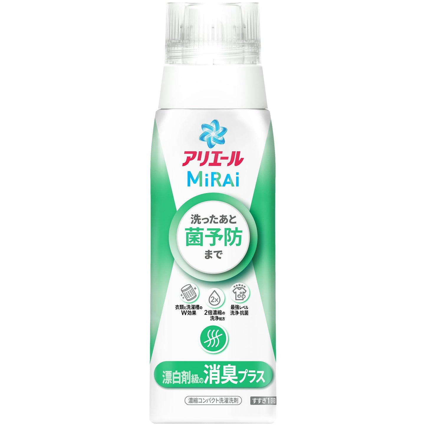 【まとめ買い】アリエールミライ 消臭プラス 本体 容量340G×12点セット P&G 衣料用洗剤