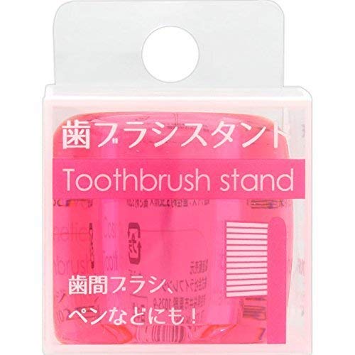 【まとめ買い】3-06歯ブラシスタンドクリアピンク 容量1個×12点セット ライフレンジ デンタル用品
