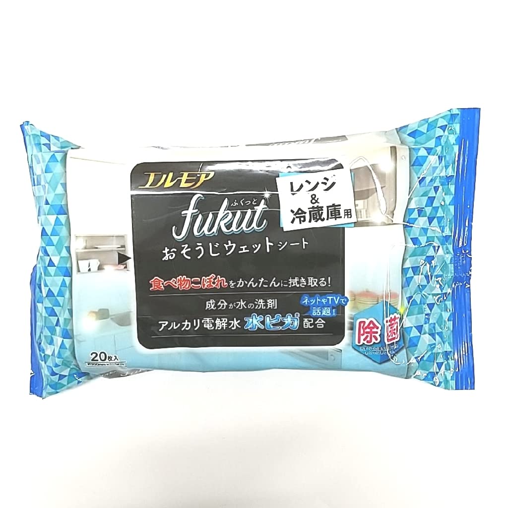 【まとめ買い】エルモアfukutおそうじシートレンジ&冷蔵庫用 容量20枚×24点セット カミショウジ 台所用品