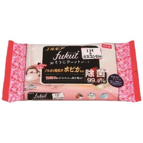 【まとめ買い】エルモアfukutおそうじシートIH&ガスコンロ用 容量20枚×24点セット カミショウジ 台所用品