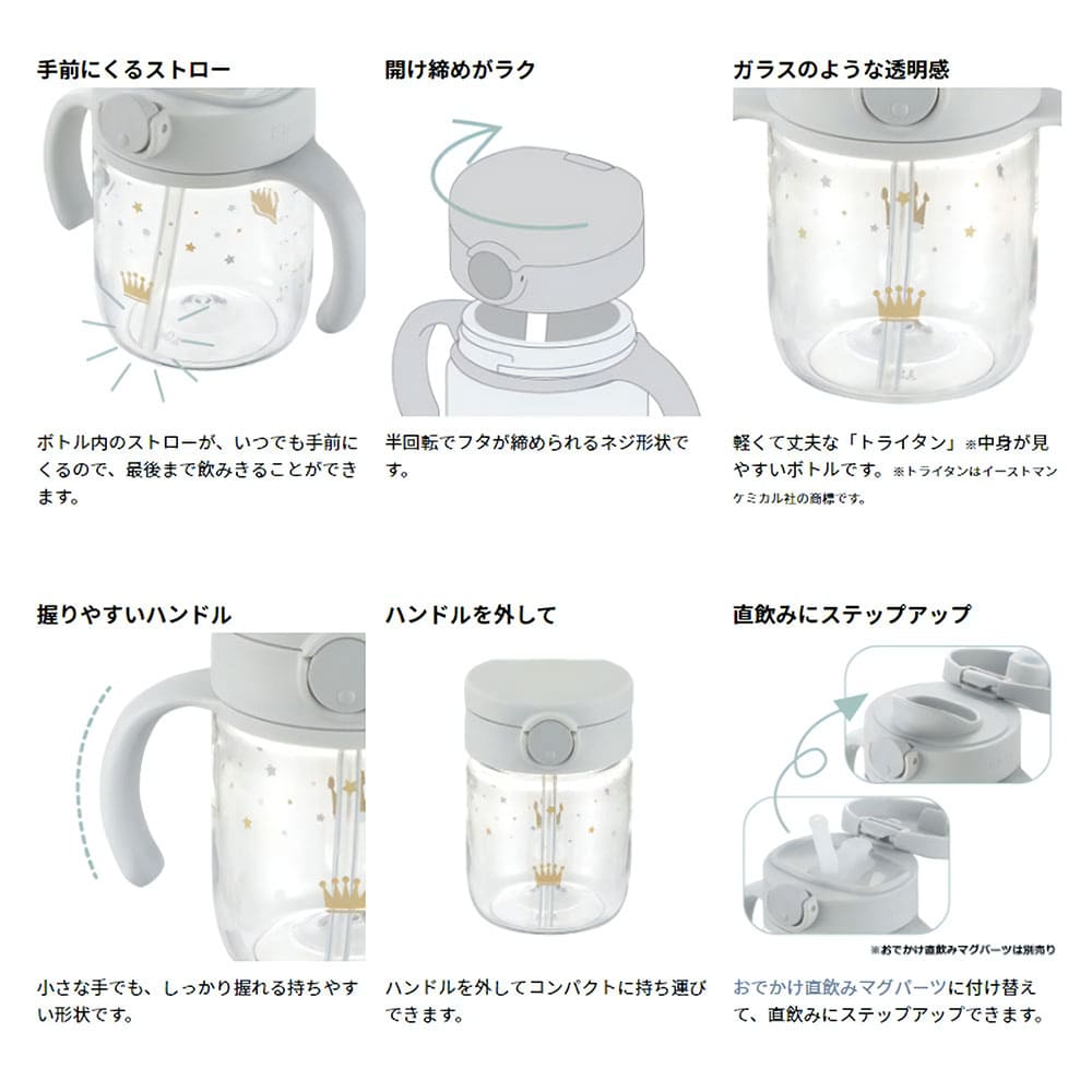 リッチェル アスター おでかけストローマグ 200 ピンク