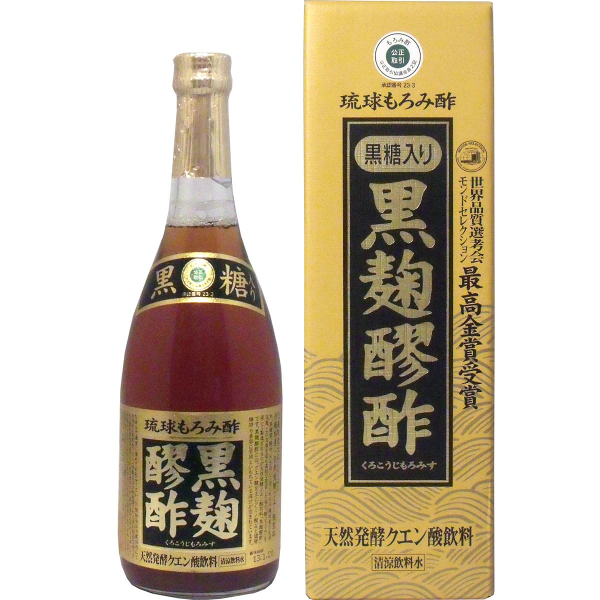 琉球もろみ酢 黒麹醪酢(黒糖タイプ) 720mL