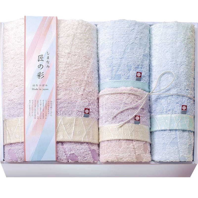今治 しまなみ匠の彩 花つぼみ タオルセット IHT-5001