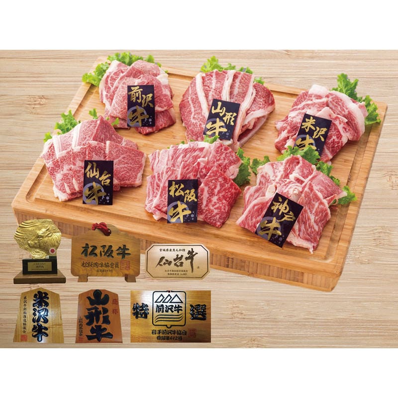 パネルスタイル目録ギフト 6大銘柄牛焼肉セット 3225-300
