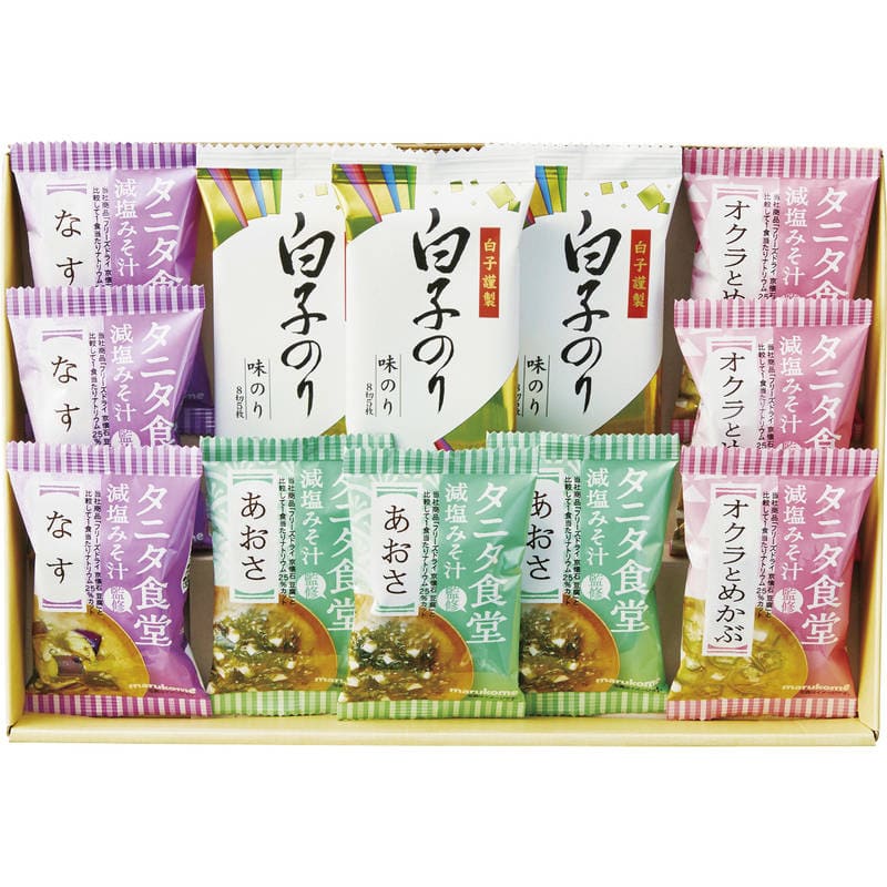 タニタ食堂監修減塩みそ汁・白子のり詰合せ ST-30