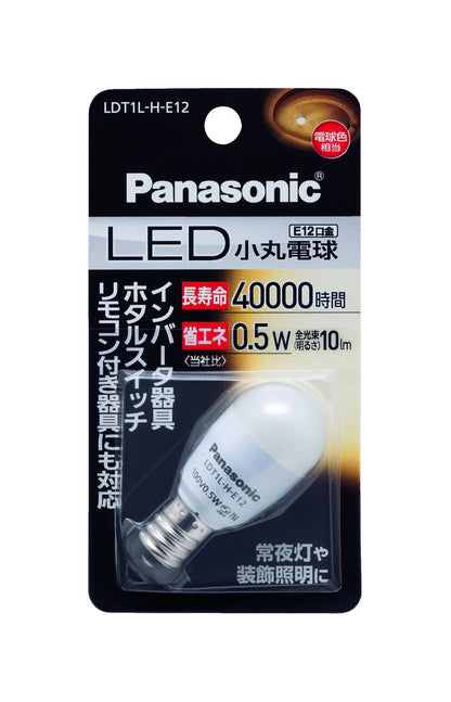 ＬＥＤ小丸球　ＬＤＴ１ＬＨＥ１２ 容量1個 パナソニック 電球