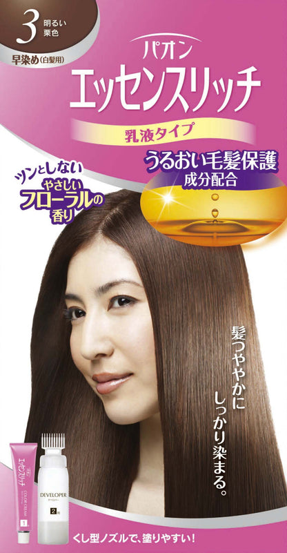 パオン　エッセンスリッチ　乳液タイプ　３ 容量1個 シュワルツコフヘンケル ヘアカラー・白髪用
