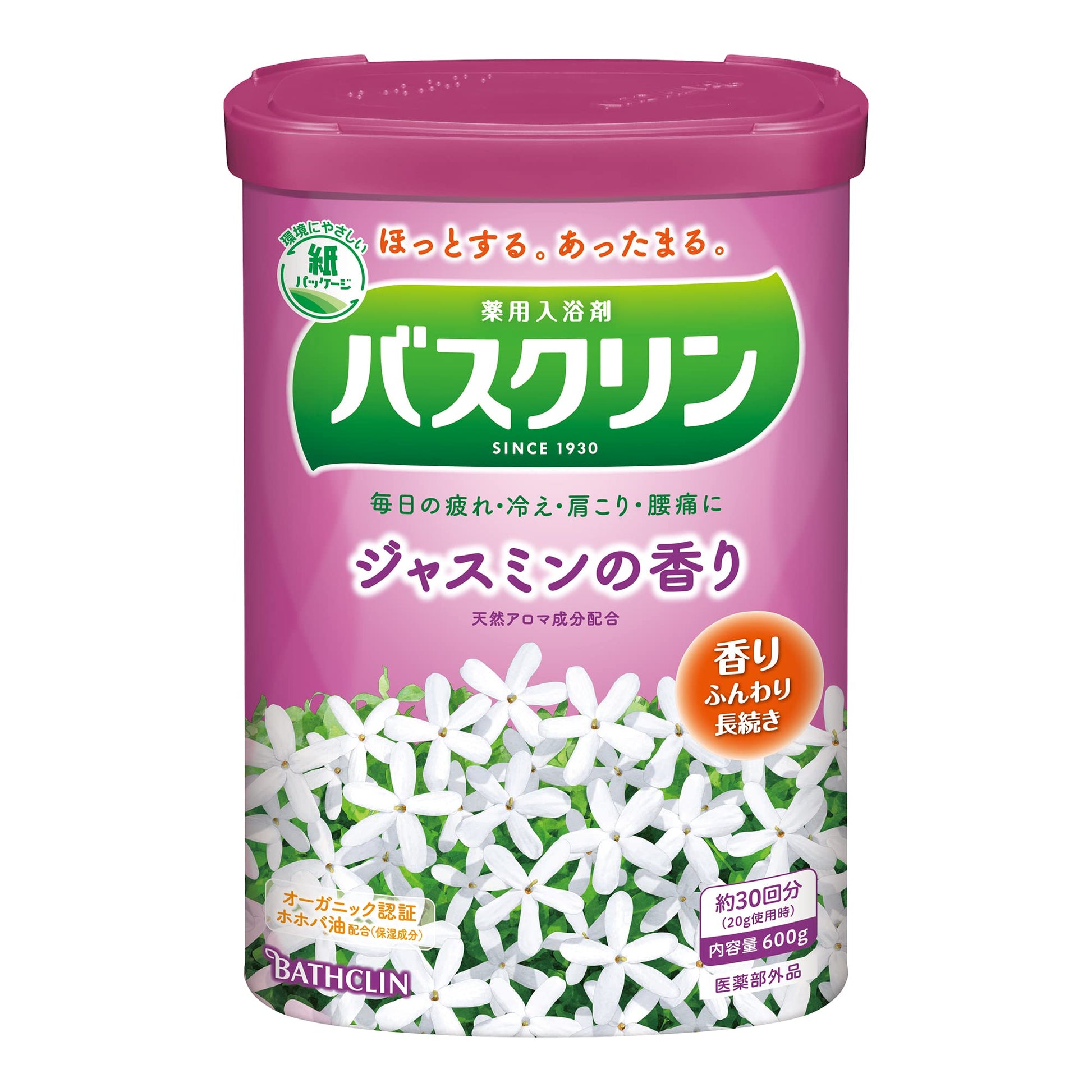 バスクリン　ジャスミンの香り　６００Ｇ 容量600G バスクリン 入浴剤