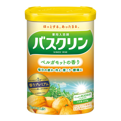 バスクリン　ベルガモットの香り　６００ｇ 容量600G バスクリン 入浴剤