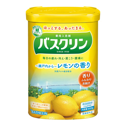 バスクリン　レモンの香り　６００Ｇ 容量600G バスクリン 入浴剤