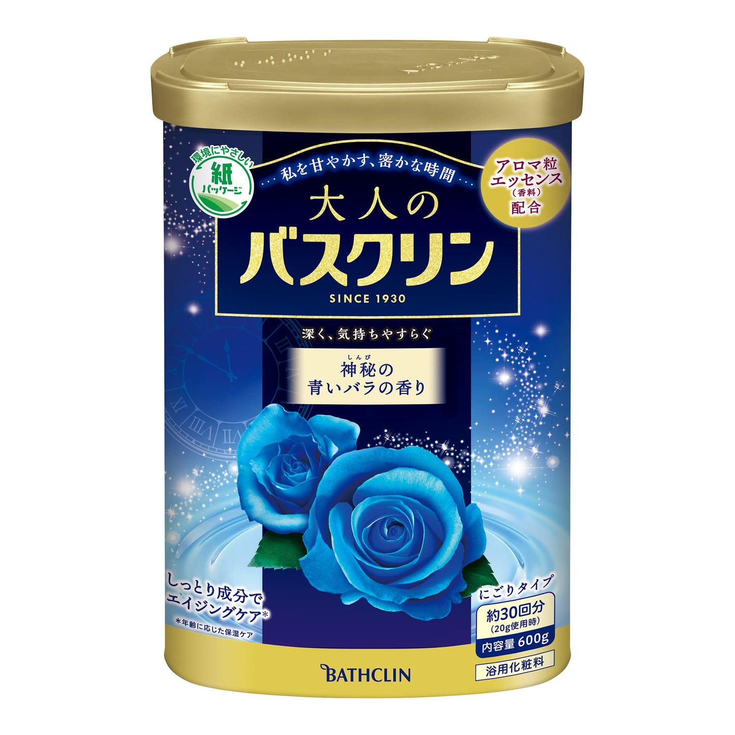 大人のバスクリン　神秘の青いバラの香り　６００Ｇ 容量600G バスクリン 入浴剤