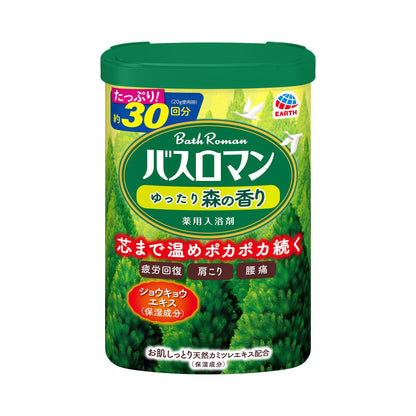 バスロマン　ゆったり森の香り 容量600G アース製薬 入浴剤