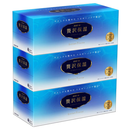 エリエールぜいたく保湿２００Ｗ３Ｐ 容量3個 大王製紙 ティッシュ