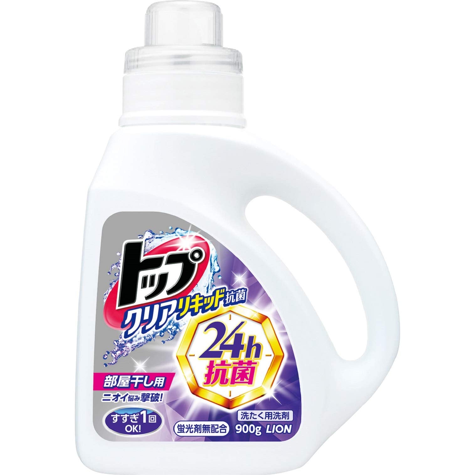 トップクリアリキッド抗菌　本体 容量900G ライオン 衣料用洗剤