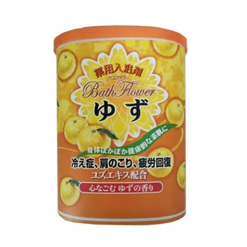 バスフラワー ゆず 容量680G ヘルス 入浴剤