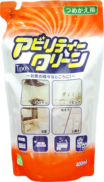 Tipo's アビリティークリーン 詰替え 400ml 容量400ML 友和 住居洗剤