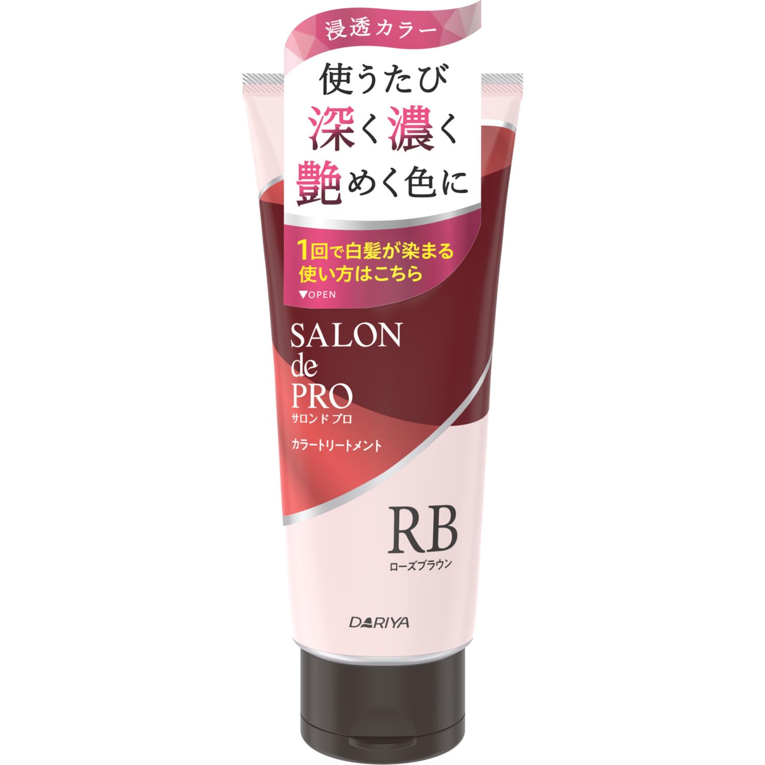 サロンドプロ カラートリートメント ＜ローズブラウン＞ 容量180G ダリヤ ヘアカラー・白髪用