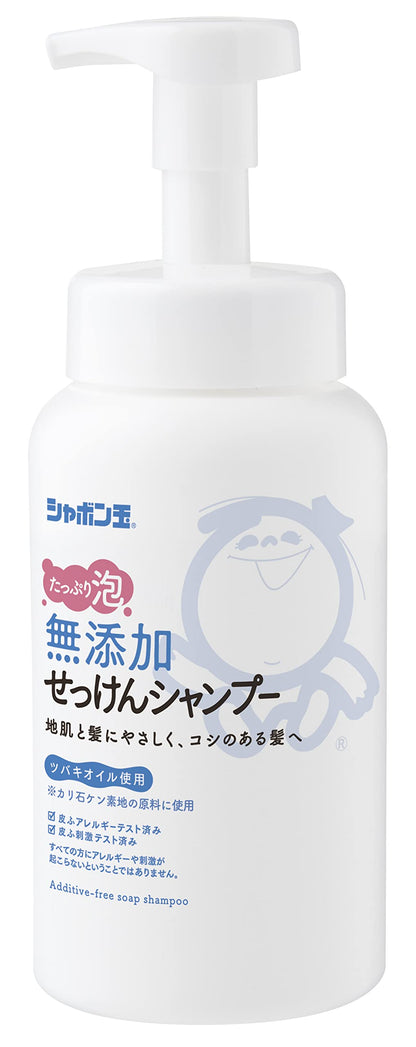 シャボン玉 無添加せっけんシャンプー 泡タイプ 520ml 容量520ML シャボン玉石けん シャンプー