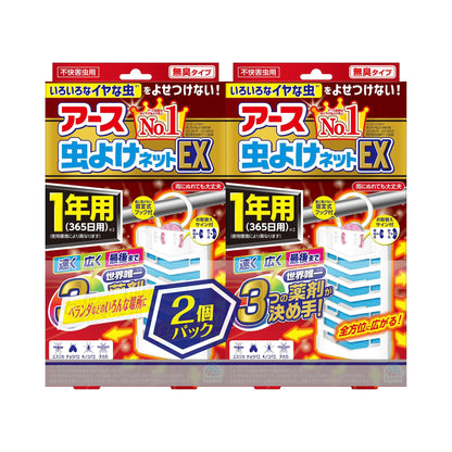 アース虫よけネットＥＸ　１年用　２個パック 容量1個 アース製薬 殺虫剤・虫よけ