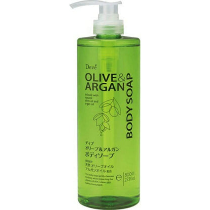 ディブ オリーブ＆アルガン ボディソープ 本体 800ml 容量800ML 熊野油脂 ボディソープ