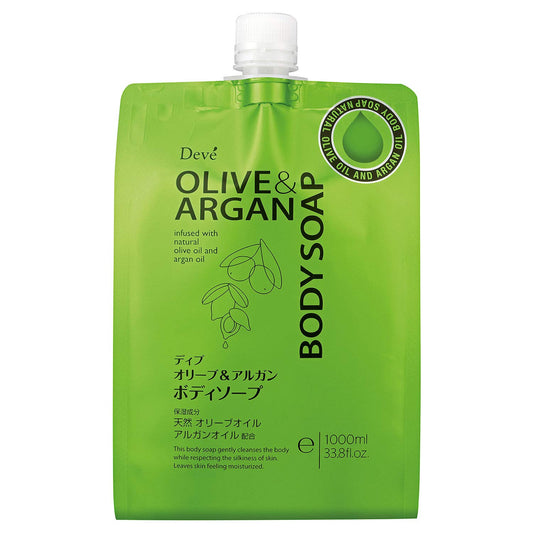 ディブ オリーブ＆アルガン ボディソープ 詰替 1000ml 容量1000ML 熊野油脂 ボディソープ