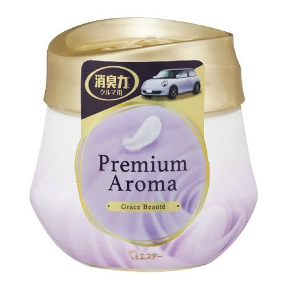 クルマの消臭力 Premium Aroma ゲルタイプ グレイスボーテ 容量90G エステー